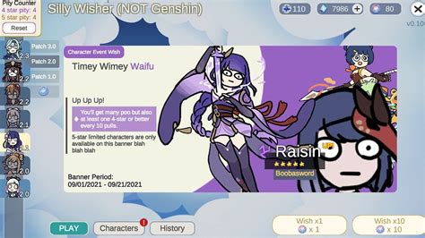 Jan 14, 2023 This handy Genshin Impact wish simulator allows you to see what youre likely to pull from novice wishes, weapon event wishes, character event wishes, and standard wishes. . Genshin impact wishing simulator